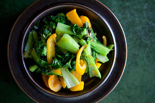 Baby Bokchoy and Peppers